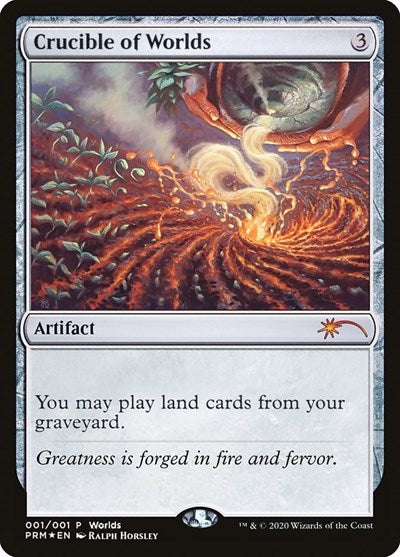 Crucible of Worlds (Promos: Unique and Miscellaneous) Light Play Foil