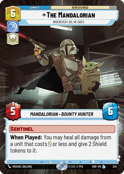 The Mandalorian Wherever I Go, He Goes (Hyperspace) (Shadows of the Galaxy) Near Mint