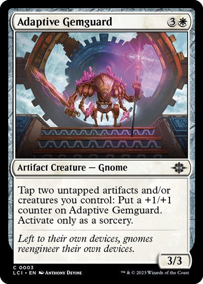 Adaptive Gemguard (The Lost Caverns of Ixalan) Light Play Foil