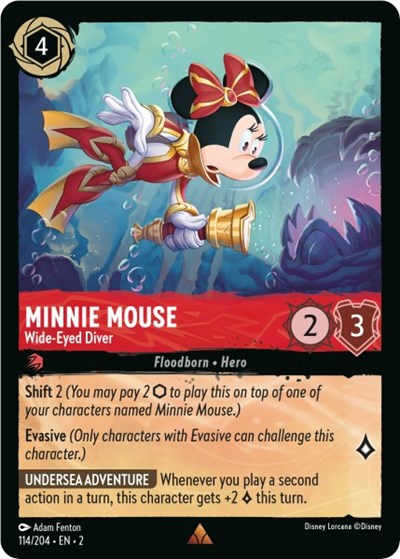 Minnie Mouse - Wide-Eyed Diver (Rise of the Floodborn) Near Mint