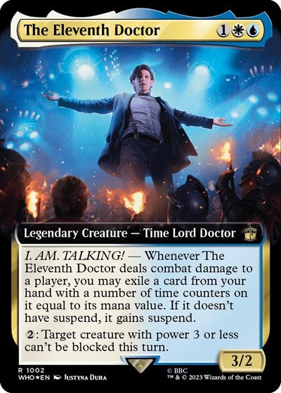 The Eleventh Doctor (Extended Art) (Surge Foil) (Universes Beyond: Doctor Who) Near Mint Foil