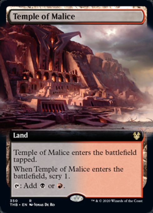 Temple of Malice (Extended Art) (Theros Beyond Death) Near Mint Foil