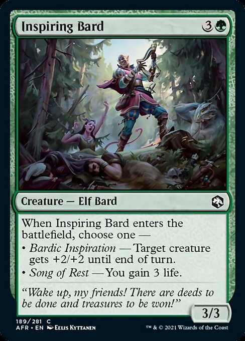 Inspiring Bard (Adventures in the Forgotten Realms) Light Play Foil