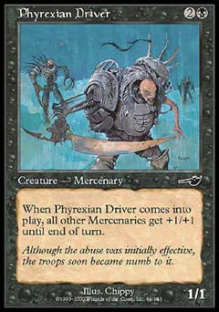Phyrexian Driver (Nemesis) Light Play Foil