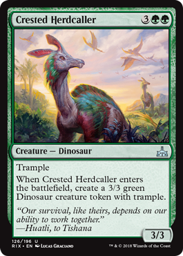 Crested Herdcaller (Rivals of Ixalan) Light Play