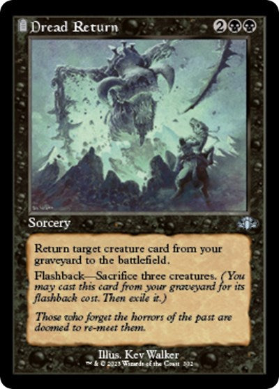 Dread Return (Retro Frame) (Dominaria Remastered) Light Play Foil