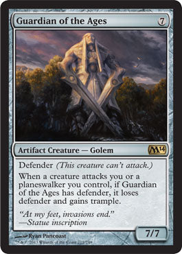 Guardian of the Ages (Magic 2014 Core Set) Medium Play Foil