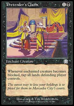 Pretender's Claim (Mercadian Masques) Medium Play