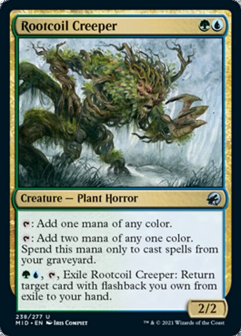 Rootcoil Creeper (Innistrad: Midnight Hunt) Near Mint Foil