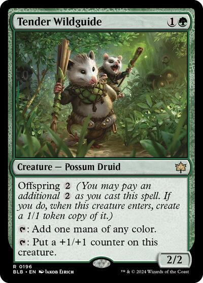 Tender Wildguide (Bloomburrow) Light Play Foil