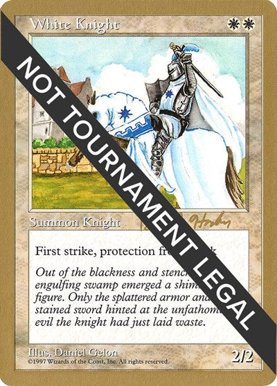 White Knight - 1998 Brian Hacker (5ED) (World Championship Decks) Light Play