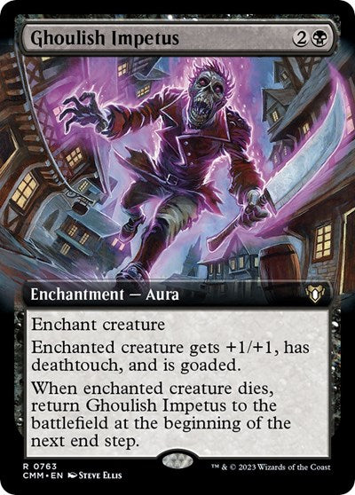 Ghoulish Impetus (Extended Art) (Commander Masters) Near Mint Foil