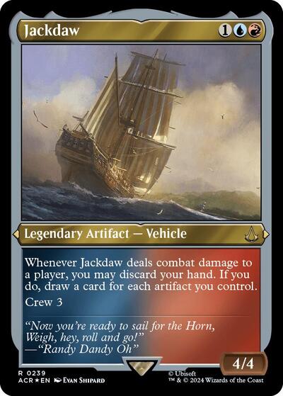 Jackdaw (Foil Etched) (Universes Beyond: Assassin's Creed) Medium Play Foil