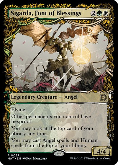 Sigarda, Font of Blessings (Showcase) (March of the Machine: The Aftermath) Near Mint Foil