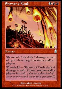 Shower of Coals (Odyssey) Near Mint Foil