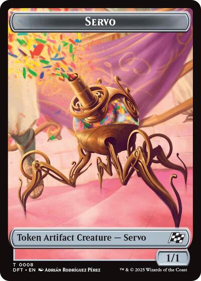 Servo / Thopter (0009) Double-Sided Token (Aetherdrift) Near Mint Foil