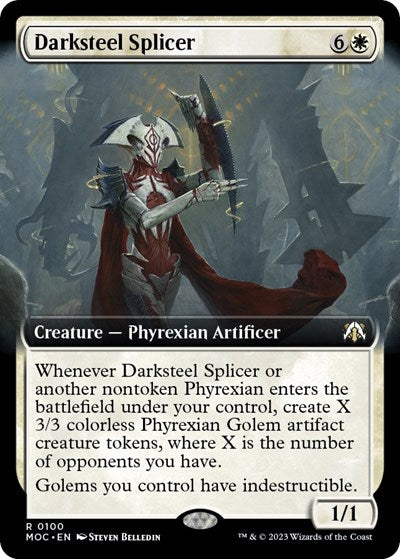 Darksteel Splicer (Extended Art) (Commander: March of the Machine) Near Mint