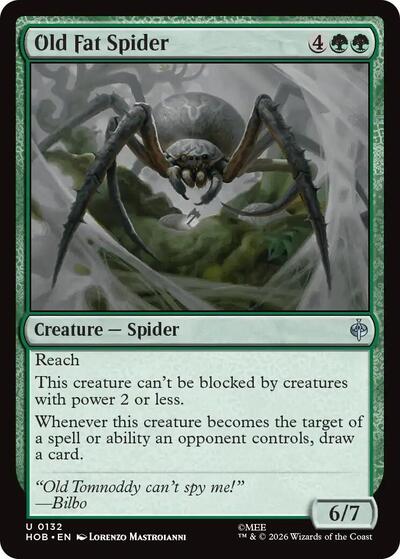 Old Fat Spider (The Hobbit) Near Mint Foil