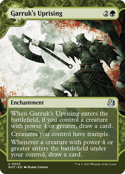 Garruk's Uprising (Wilds of Eldraine: Enchanting Tales) Light Play Foil
