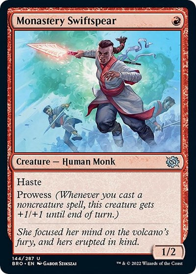 Monastery Swiftspear (The Brothers' War) Light Play