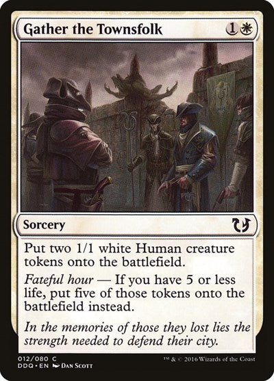 Gather the Townsfolk (Duel Decks: Blessed vs Cursed) Light Play