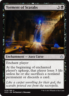 Torment of Scarabs (Hour of Devastation) Light Play Foil