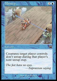 Misstep (Mercadian Masques) Light Play Foil
