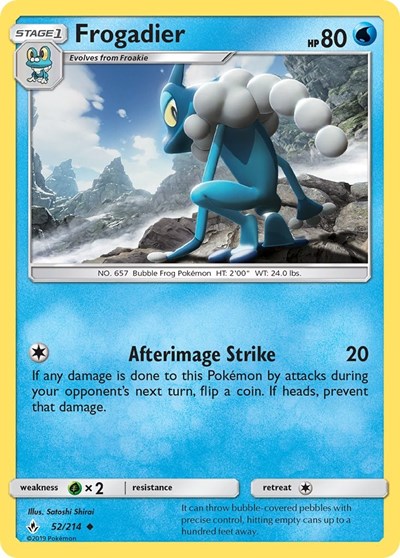 Frogadier (SM - Unbroken Bonds) Near Mint Reverse Holofoil