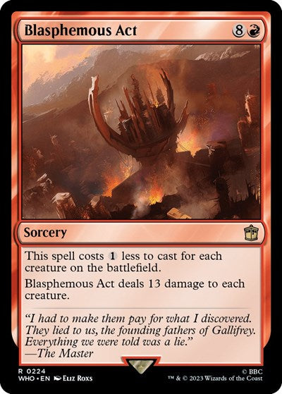 Blasphemous Act (Universes Beyond: Doctor Who) Light Play Foil