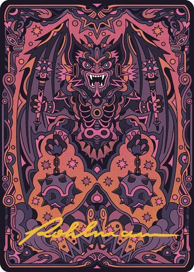 Bloodletter of Aclazotz Art Card (61/81) (Gold-Stamped Signature) (Art Series: The Lost Caverns of Ixalan) Near Mint