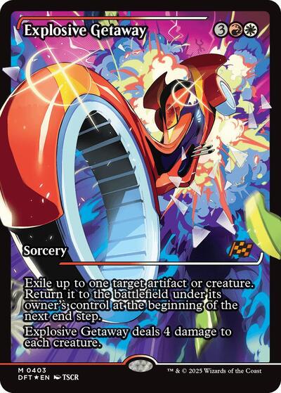 Explosive Getaway (Showcase) (Aetherdrift) Near Mint Foil Japanese