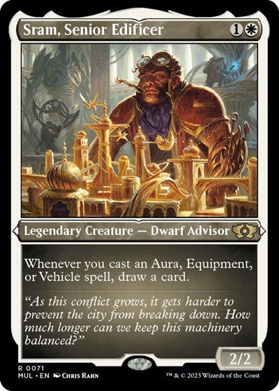 Sram, Senior Edificer (Foil Etched) (March of the Machine: Multiverse Legends) Near Mint Foil