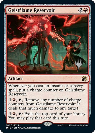 Geistflame Reservoir (Promo Pack: Innistrad: Midnight Hunt) Light Play