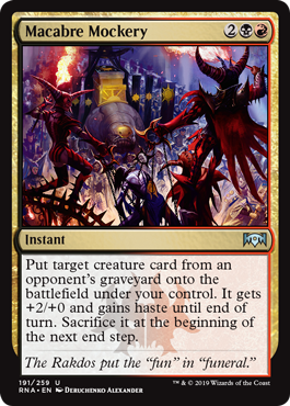 Macabre Mockery (Ravnica Allegiance) Medium Play Foil