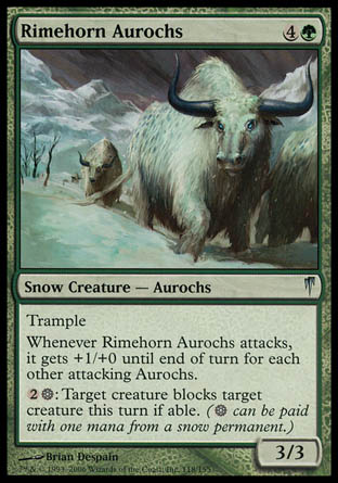 Rimehorn Aurochs (Coldsnap) Medium Play