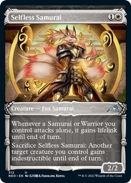 Selfless Samurai (Showcase) (Kamigawa: Neon Dynasty) Near Mint
