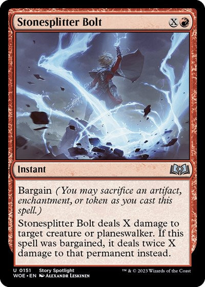 Stonesplitter Bolt (Wilds of Eldraine) Light Play