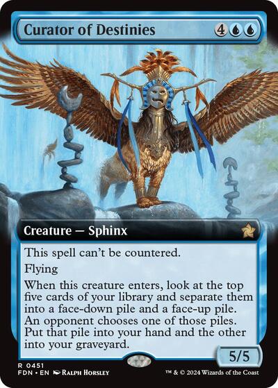 Curator of Destinies (Extended Art) (Foundations) Near Mint Foil