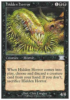 Hidden Horror (Classic 6th Edition) Light Play