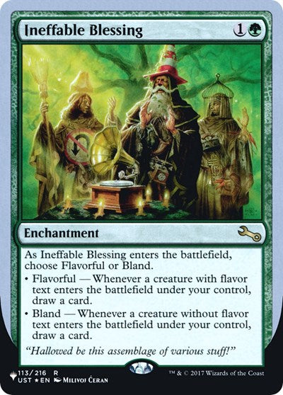Ineffable Blessing (A) (The List) Medium Play Foil