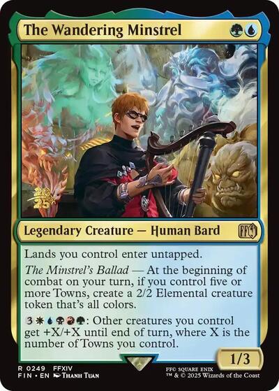 The Wandering Minstrel (Promos: Prerelease Cards) Light Play Foil