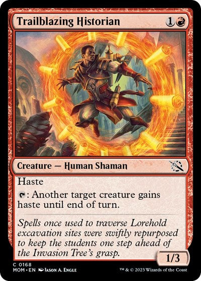 Trailblazing Historian (March of the Machine) Light Play Foil