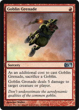 Goblin Grenade (Magic 2012 Core Set) Damaged / Poor Foil