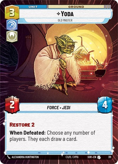 Yoda Old Master (Hyperspace) (Spark of Rebellion) Near Mint