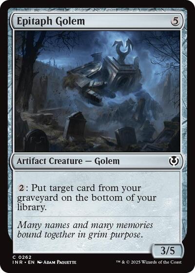 Epitaph Golem (Innistrad Remastered) Medium Play Foil