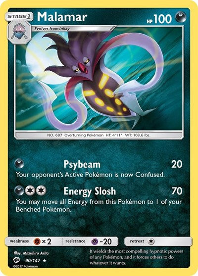 Malamar (SM - Burning Shadows) Light Play Reverse Holofoil
