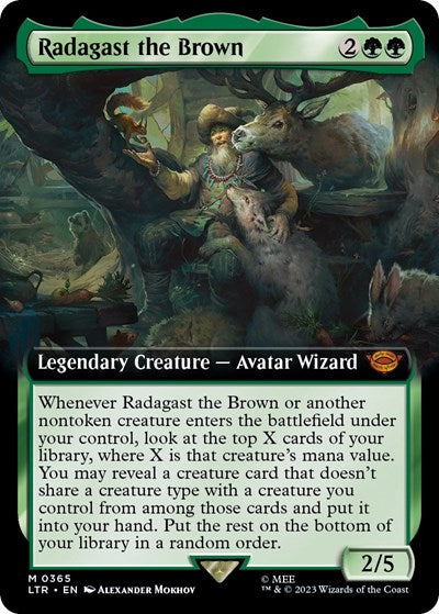 Radagast the Brown (Extended Art) (Universes Beyond: The Lord of the Rings: Tales of Middle-earth) Near Mint Foil