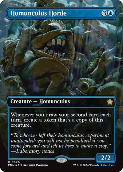 Homunculus Horde (Borderless) (Mana Foil) (Foundations) Near Mint Foil
