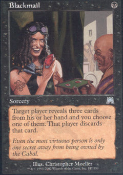 Blackmail (Onslaught) Heavy Play Foil