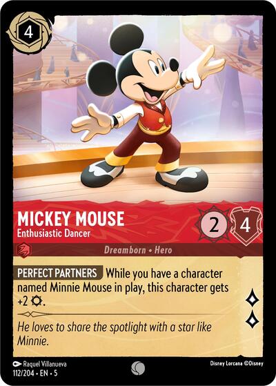 Mickey Mouse - Enthusiastic Dancer (Shimmering Skies) Near Mint